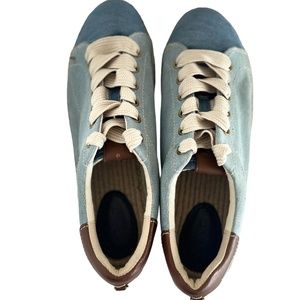 Coach low top denim shoes